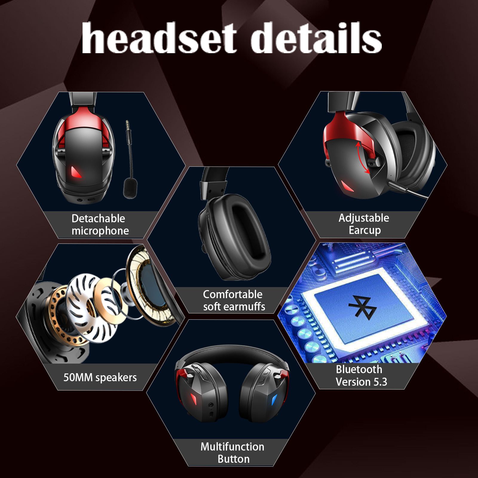 سماعة ألعاب لاسلكية مع ميكروفو - مراجعة Gaming Headset Rgb وسعره